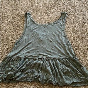 Loose, low back tank top